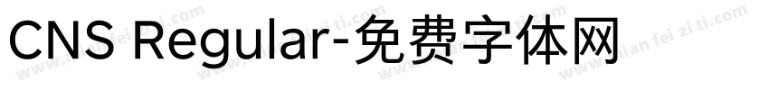 CNS Regular字体转换